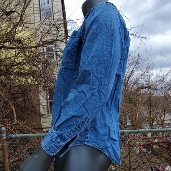 EDDIE BAUER DENIM LONG SLEEVE SHIRT - Picture 4 of 4